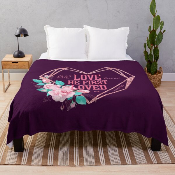 Item preview, “We love because He first loved us.” — 1 John 4:19 | Bible Verse | Inspirational designed and sold by JirehKollezion.