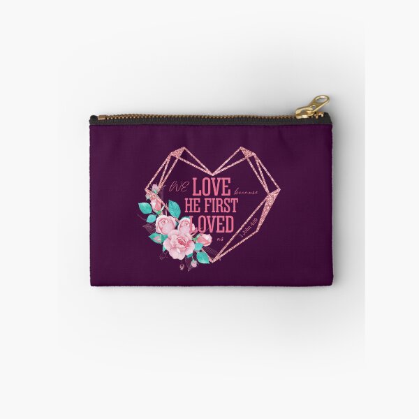Item preview, “We love because He first loved us.” — 1 John 4:19 | Bible Verse | Inspirational designed and sold by JirehKollezion.