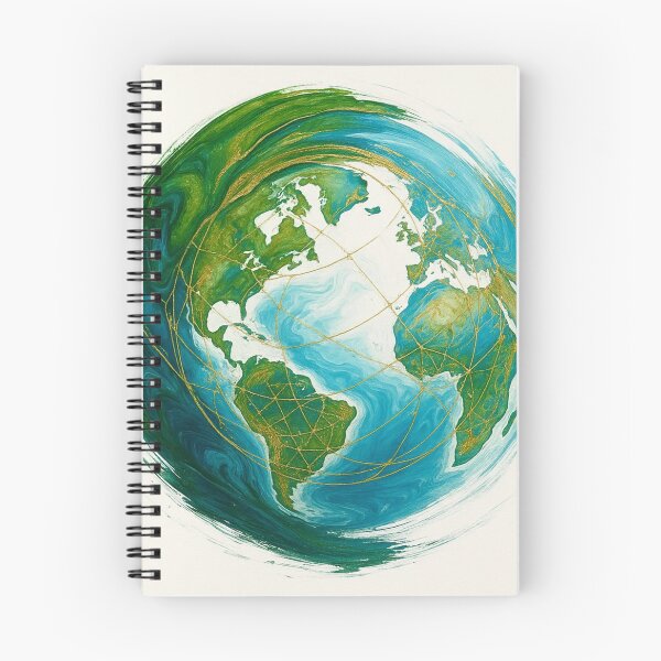 Item preview, Emerald & Aqua Earth – Global Flow by Kaon designed and sold by Zenlines by Ralf Gradl.