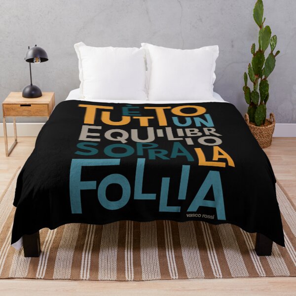 Item preview, Vasco Rossi Lyric Wall Art - Tutto Un Equilibrio Sopra La Follia designed and sold by MelaniCampbell.