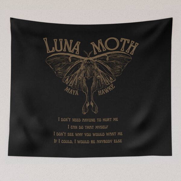 Item preview, Maya Hawke'S Luna Moth Lyrics Art designed and sold by MelaniCampbell.