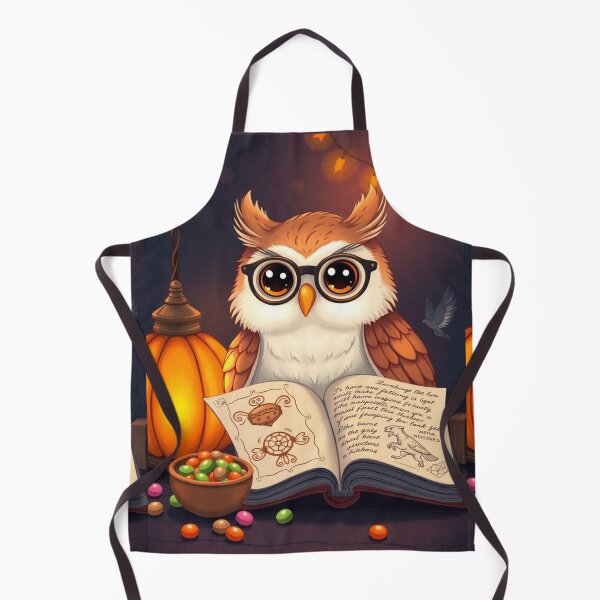 Item preview, Cute Owl Reading Book Under Moonlight – Halloween Cozy Design designed and sold by ArmaanArts.