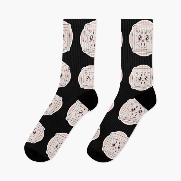 Item preview, Cute Kawaii Electrical Outlet Character  – Funny Cartoon Pastel Design designed and sold by VividOrganica.