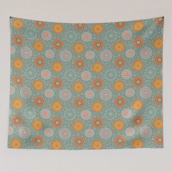 Item preview, Colorful Mandala Pattern – Boho Geometric Floral Design designed and sold by WojcikDesigners.