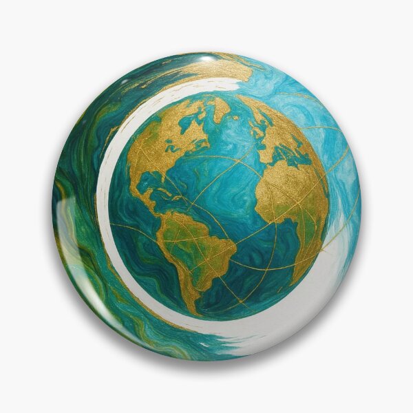 Item preview, Golden Enso Earth – Flow of Unity by Kaon designed and sold by Zenlines by Ralf Gradl.