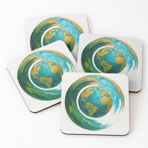 Item preview, Golden Enso Earth – Flow of Unity by Kaon designed and sold by Zenlines by Ralf Gradl.