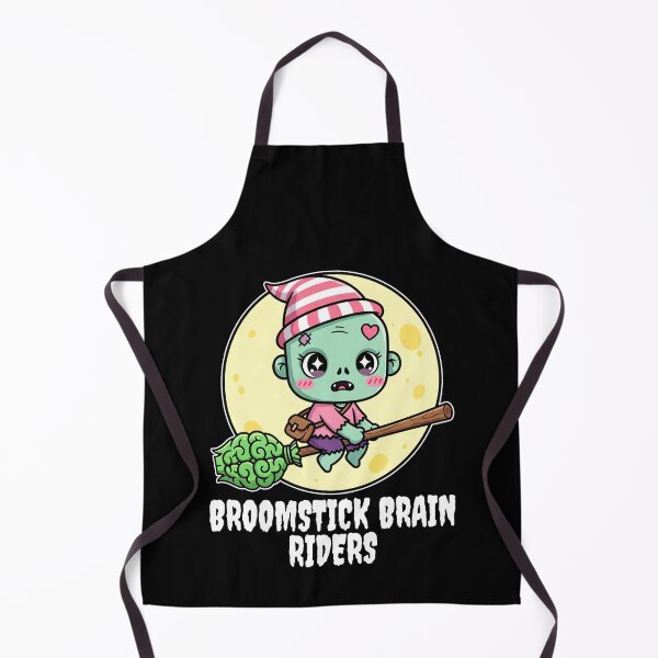 Item preview, BROOMSTICK BRAIN RIDERS - ZOMBIE HALLOWEEN designed and sold by KEF Custom.