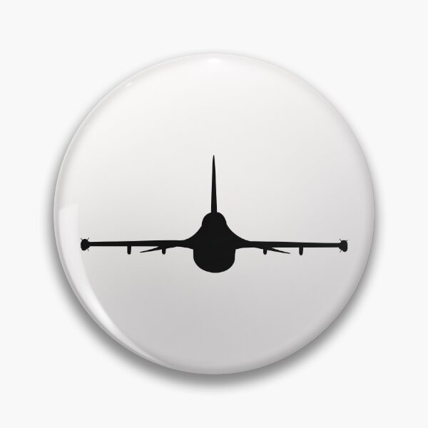 Item preview, Aircraft - F-16 - Front - Silhouette wo Txt X 300 designed and sold by Military Insignia Products.