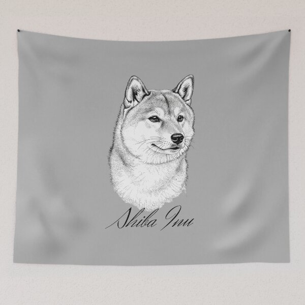 Item preview, Cute Shiba Inu Art Print Perfect Pet Lover Gift designed and sold by FunnyPetTeesJP.