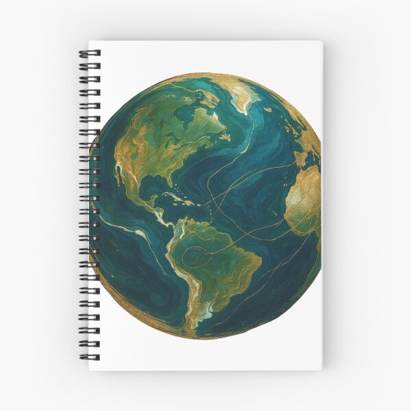 Item preview, Petrol & Gold Earth – Connected World by Kaon designed and sold by Zenlines by Ralf Gradl.