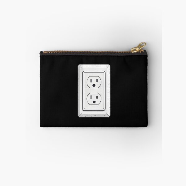 Item preview, Minimalist Smiling Electrical Outlet Line Art – Modern Black and White  designed and sold by VividOrganica.