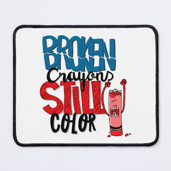 Item preview, Broken crayons still color lettering-background-with-crayon designed and sold by tshirtsdesign9.