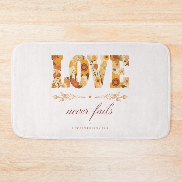 Item preview, Love Never Fails 1 corinthians 13 8 Bible Verse T-Shirt designed and sold by FestivityFinds.