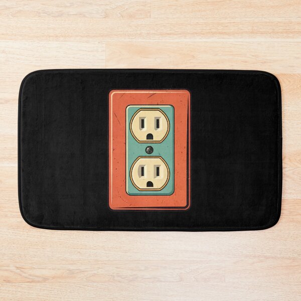 Item preview, Retro Cartoon Electrical Outlet – Funny Vintage Style Design designed and sold by VividOrganica.