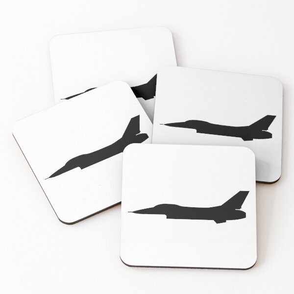 Item preview, Aircraft - F-16 - Side - Black - wo Txt X 300 designed and sold by Military Insignia Products.