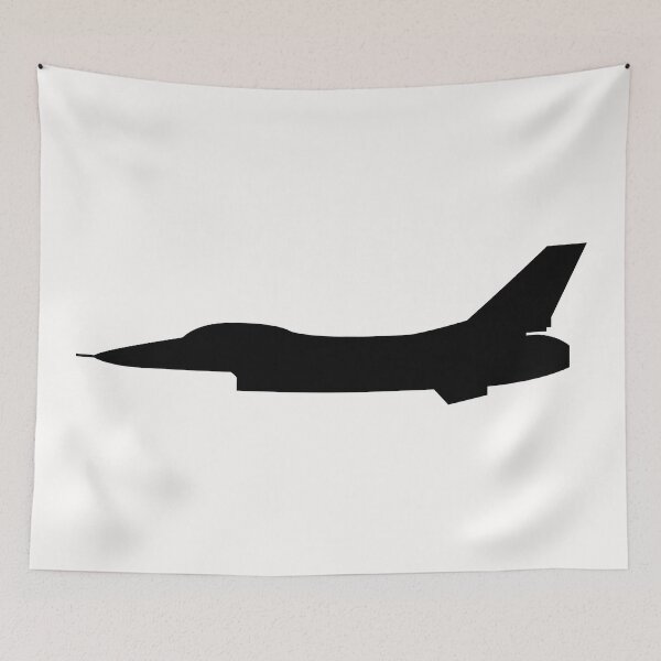 Item preview, Aircraft - F-16 - Side - Black - wo Txt X 300 designed and sold by Military Insignia Products.