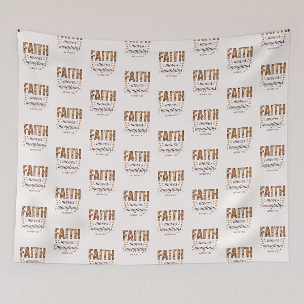Item preview, Faith Moves Mountains Matthew 17:20 Bible Verse T-Shirt designed and sold by FestivityFinds.