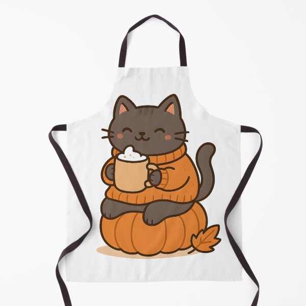 Item preview, Cute Cozy Cat on Pumpkin designed and sold by CosyLunaro.