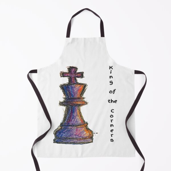 Item preview, King of the Corners – Colorful Chess Artwork designed and sold by PawnShiftGoods.