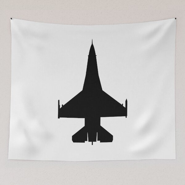 Item preview, Aircraft - F-16 -Top - Black wo Txt X 300 designed and sold by Military Insignia Products.