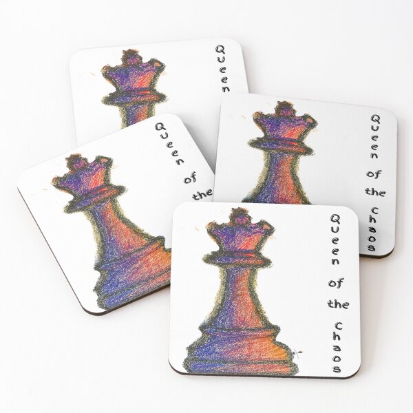 Item preview, Queen of the Chaos – Colorful Chess Artwork designed and sold by PawnShiftGoods.
