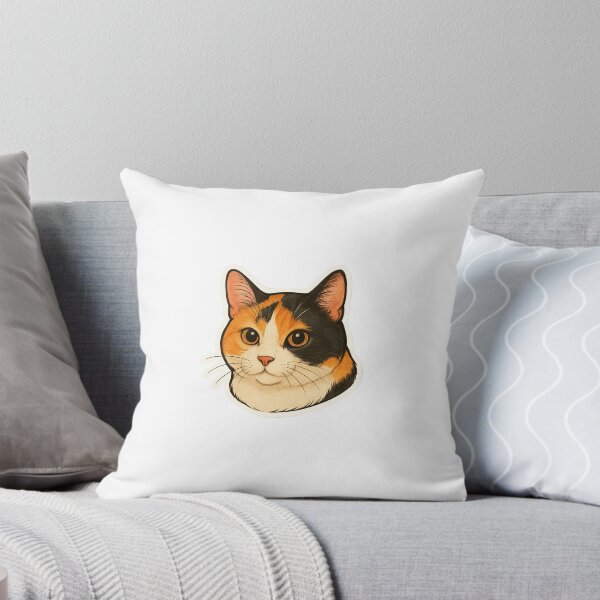 Item preview, Calico Cat Head Sticker designed and sold by jensenlovescats.
