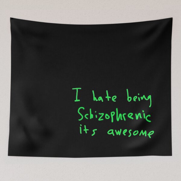 Item preview, i hate being schizophrenic its awesome designed and sold by saaad-pap.