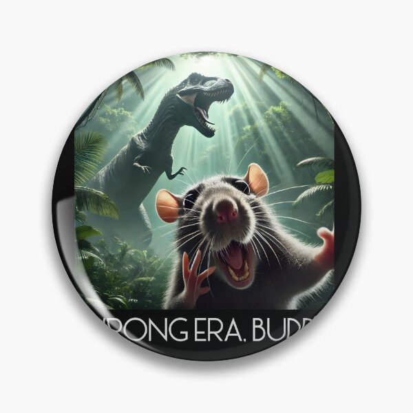 Item preview, Crazy Rat Selfie T-Rex Dinosaur Wrong Era Buddy Rat Lover designed and sold by Kimberley King Art  King Art.