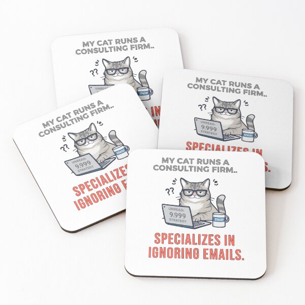 Item preview, Cat Lover T-Shirt — “My Cat Runs a Consulting Firm” Funny Office Humor Design designed and sold by Mythic Tide.