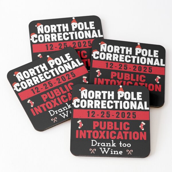 Item preview, Christmas Family Matching Shirts North Pole Correctional Funny Wine Holiday Shirt designed and sold by LessIsLoud.