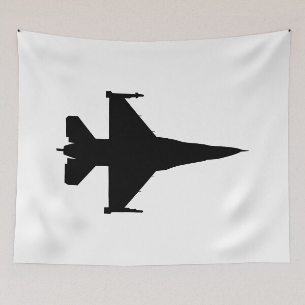 Item preview, Aircraft - F-16 -Top - Silhouette - wo Txt X 300 designed and sold by Military Insignia Products.