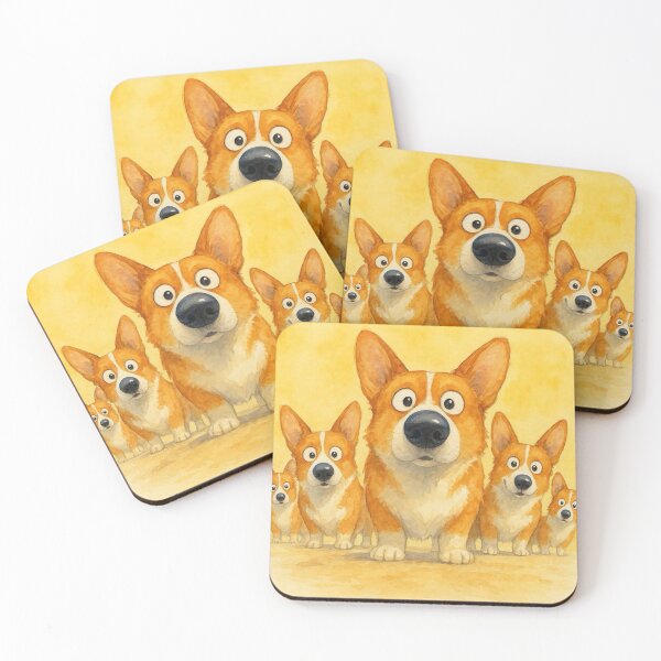 Item preview, Cute Corgis ' THe CoRGiS ' BY SHiRLeY MacARTHuR designed and sold by Shirley MacArthur Art.
