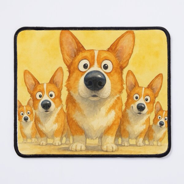 Item preview, Cute Corgis ' THe CoRGiS ' BY SHiRLeY MacARTHuR designed and sold by Shirley MacArthur Art.