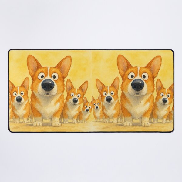 Item preview, Cute Corgis ' THe CoRGiS ' BY SHiRLeY MacARTHuR designed and sold by Shirley MacArthur Art.