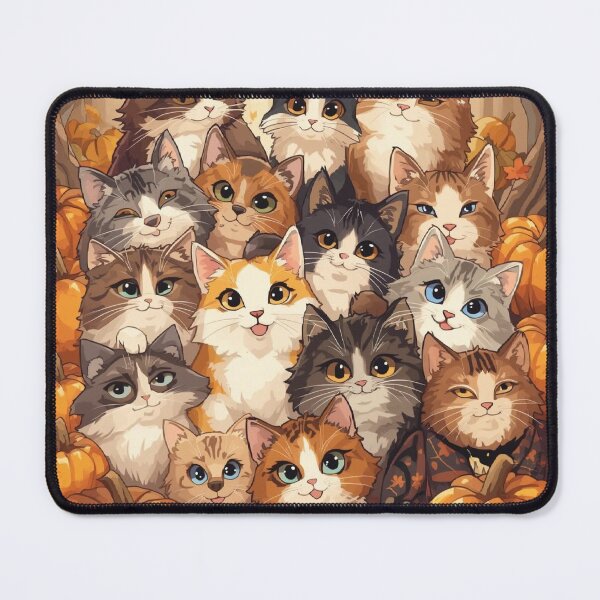 Item preview, Cute Autumn Cats Gathering designed and sold by designwiss.