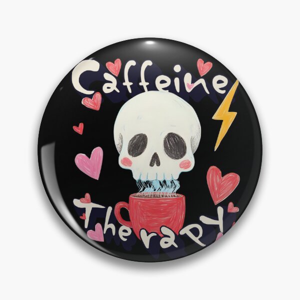 Artikelvorschau, caffeine therapy - skull coffee love entworfen und verkauft von Dr4wn4Vib3-Arts.