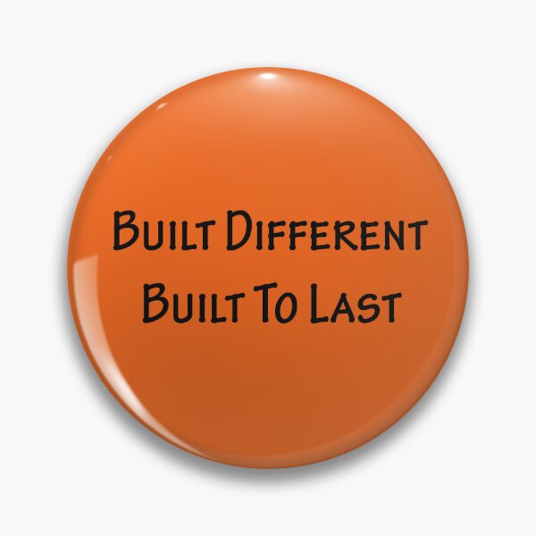 Item preview, Built Different, Built to Last – Bold Alpha Mindset Quote Design designed and sold by ArtNestVerse.