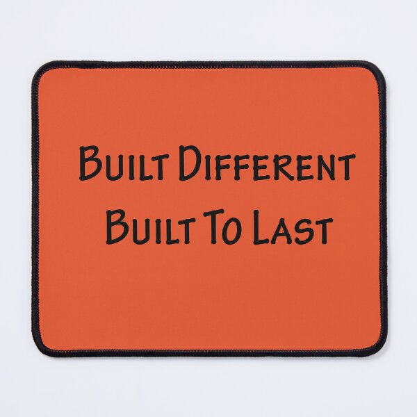 Item preview, Built Different, Built to Last – Bold Alpha Mindset Quote Design designed and sold by ArtNestVerse.