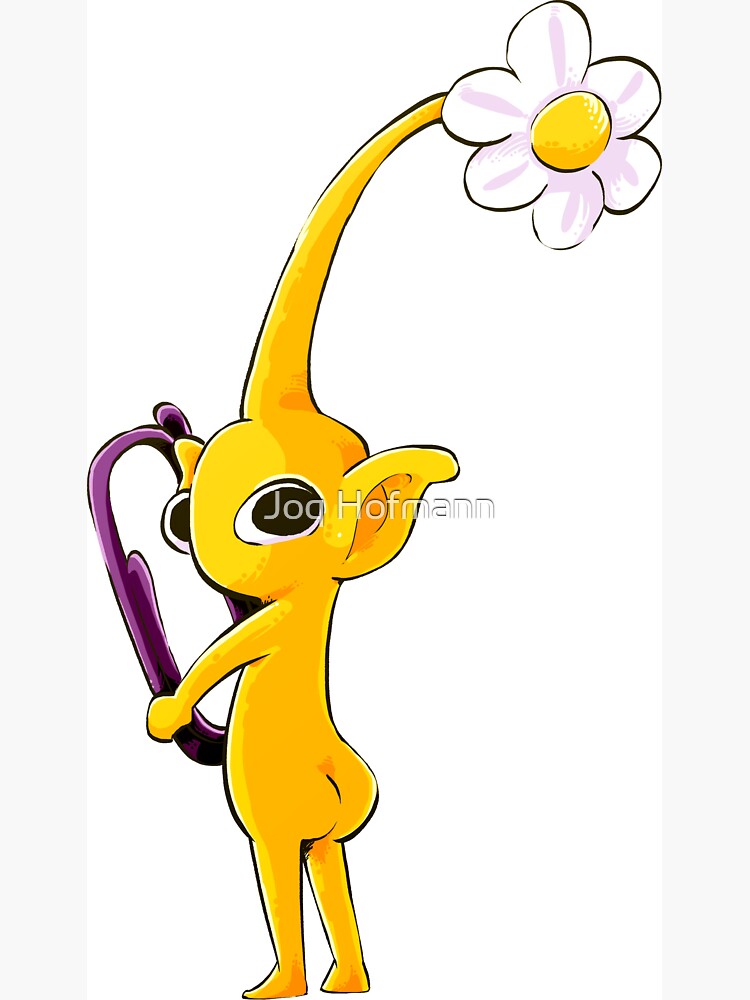 Yellow Pikmin with Ancient Artifact