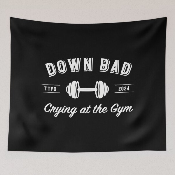 Item preview, Down Bad Crying At The Gym  Ttpd  designed and sold by CorinQuina.