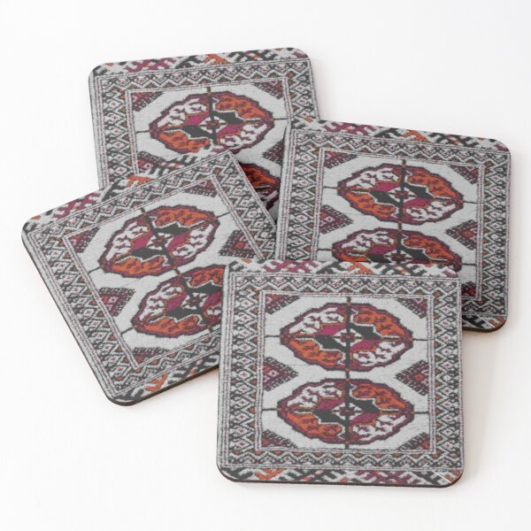 Item preview, Traditional Turkmen Carpet Pattern – Ethnic Geometric Design designed and sold by My_designs_2025 .