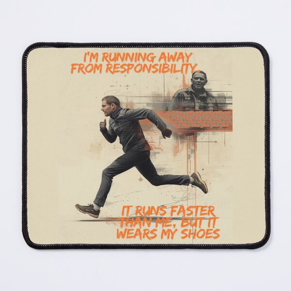 Item preview, Relatable Funny T-Shirt — “I’m Running From Responsibility” Lazy Vibes Tee designed and sold by Mythic Tide.