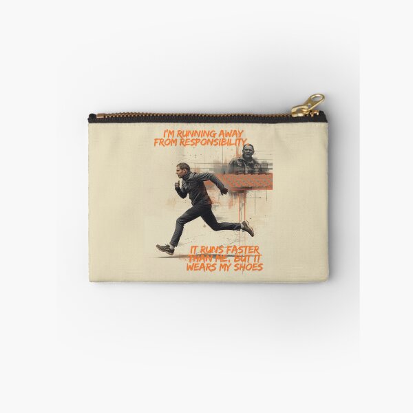 Item preview, Relatable Funny T-Shirt — “I’m Running From Responsibility” Lazy Vibes Tee designed and sold by Mythic Tide.