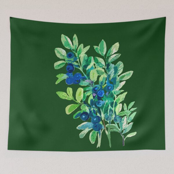 Item preview, Wild blueberries designed and sold by Lemontreeart63.
