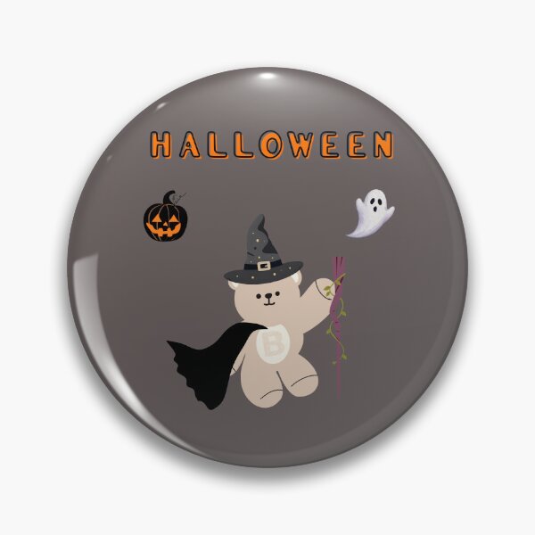 Item preview, Mono Bear Halloween Witch – Cute Spooky Edition designed and sold by mintmono-studio.
