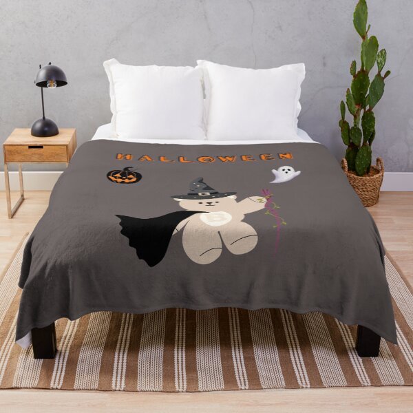 Item preview, Mono Bear Halloween Witch – Cute Spooky Edition designed and sold by mintmono-studio.
