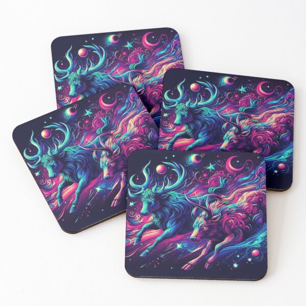 Item preview, mystic deer and bull designed and sold by Dogandesighn.