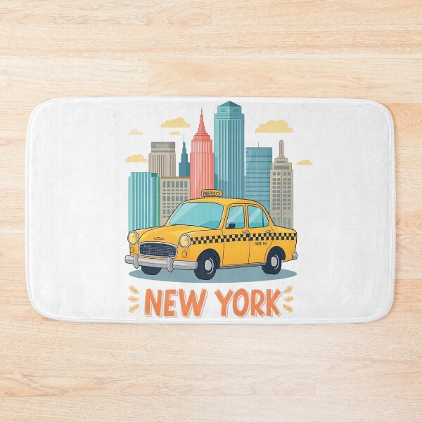 Item preview, New York City Yellow Taxi – Cartoon Skyline Design designed and sold by Activity01.
