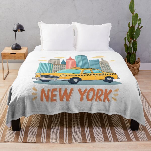 Item preview, New York City Yellow Taxi – Cartoon Skyline Design designed and sold by Activity01.