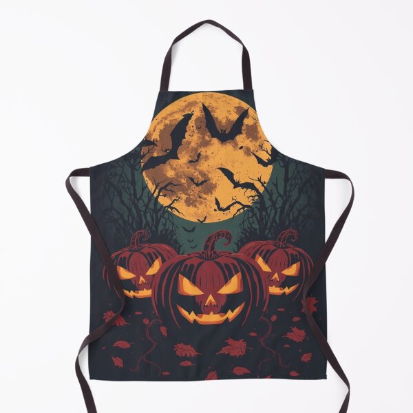Item preview, Spooky Halloween Pumpkins Under Full Moon designed and sold by designwiss.